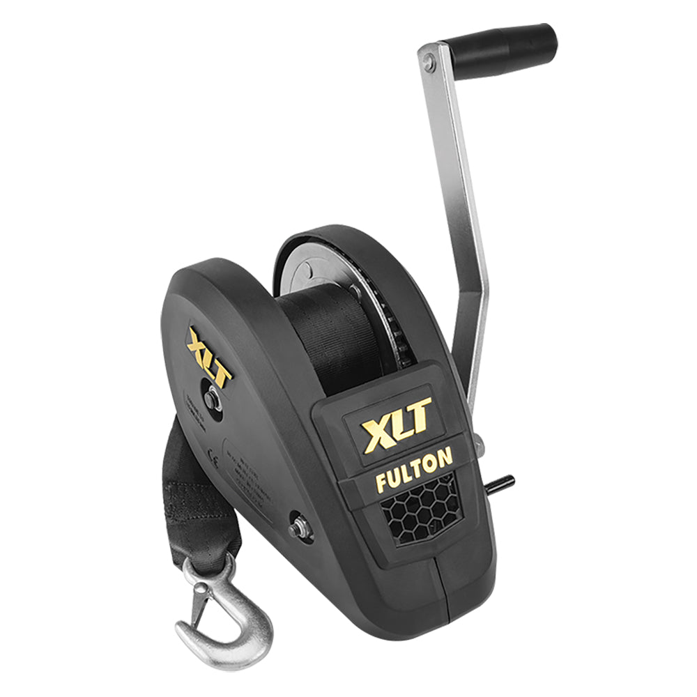 Fulton 1800lb Single Speed Winch w20 Strap Included Black Cover 142314
