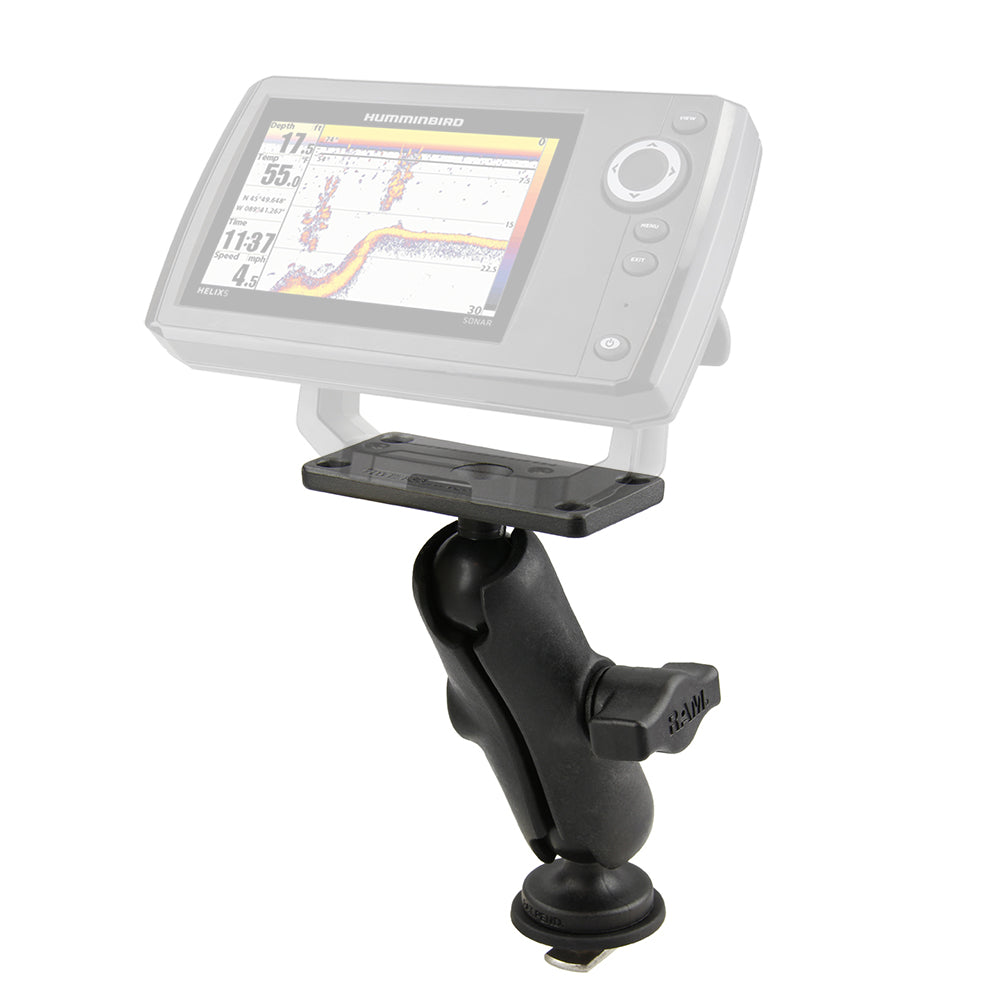 Ram Mount RAM 1 Ball Mount with Track Ball Base 15 x 3 Plate for the Humminbird Helix 5 ONLY RAPB202153354TRA1U