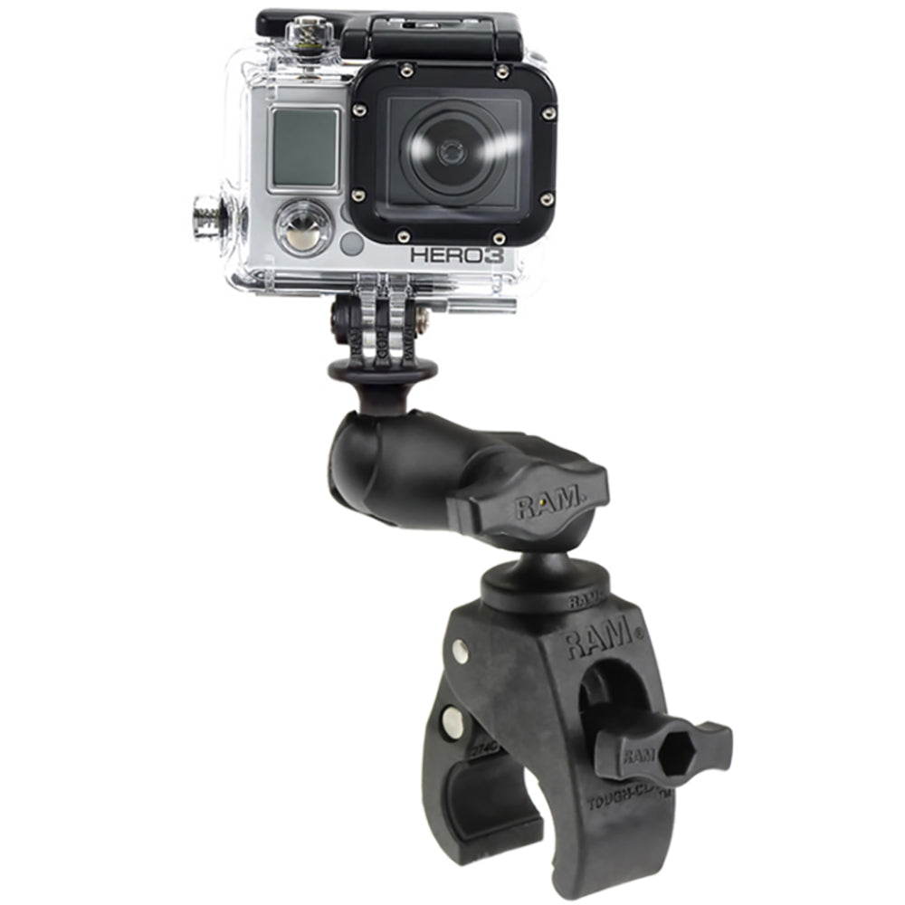 RAM Mount Small ToughClaw Base wShort Double Socket Arm GoProAction Camera Mount RAMB400AGOP1U