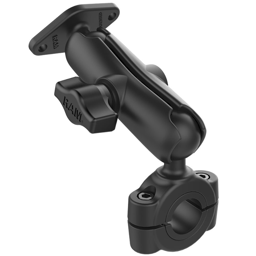 RAM Mount RAM Torque 34 1 Diameter HandlebarRail Base with 1 Ball Medium Arm and Diamond Ball Base RAMB408751238U