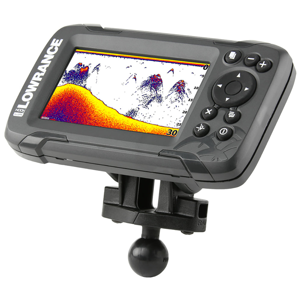 RAM Mount B Size 1 Fishfinder Ball Adapter for the Lowrance Hook2 Series RAMB202LO12