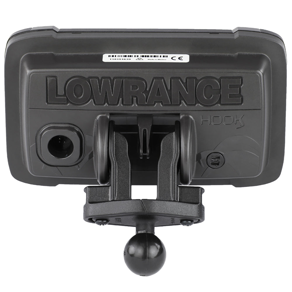 RAM Mount B Size 1 Fishfinder Ball Adapter for the Lowrance Hook2 Series RAMB202LO12