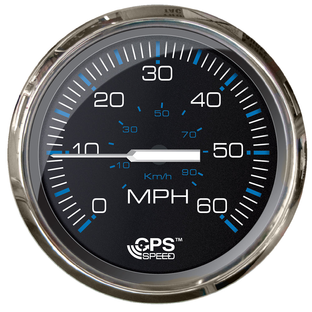 Faria Chesepeake Black 4 Studded Speedometer 60MPH GPS 33749