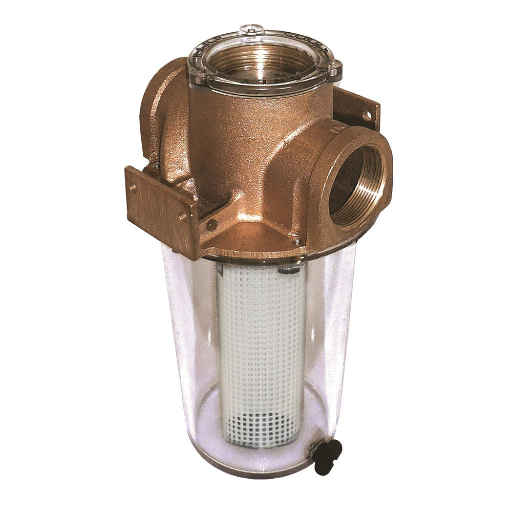 GROCO ARG1000 Series 1 Raw Water Strainer wNonMetallic Plastic Basket ARG1000P