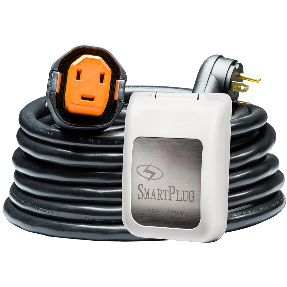 SmartPlug RV Kit 30 AMP Dual Configuration Cordset White Inlet Combo 30 R30303BM30PW