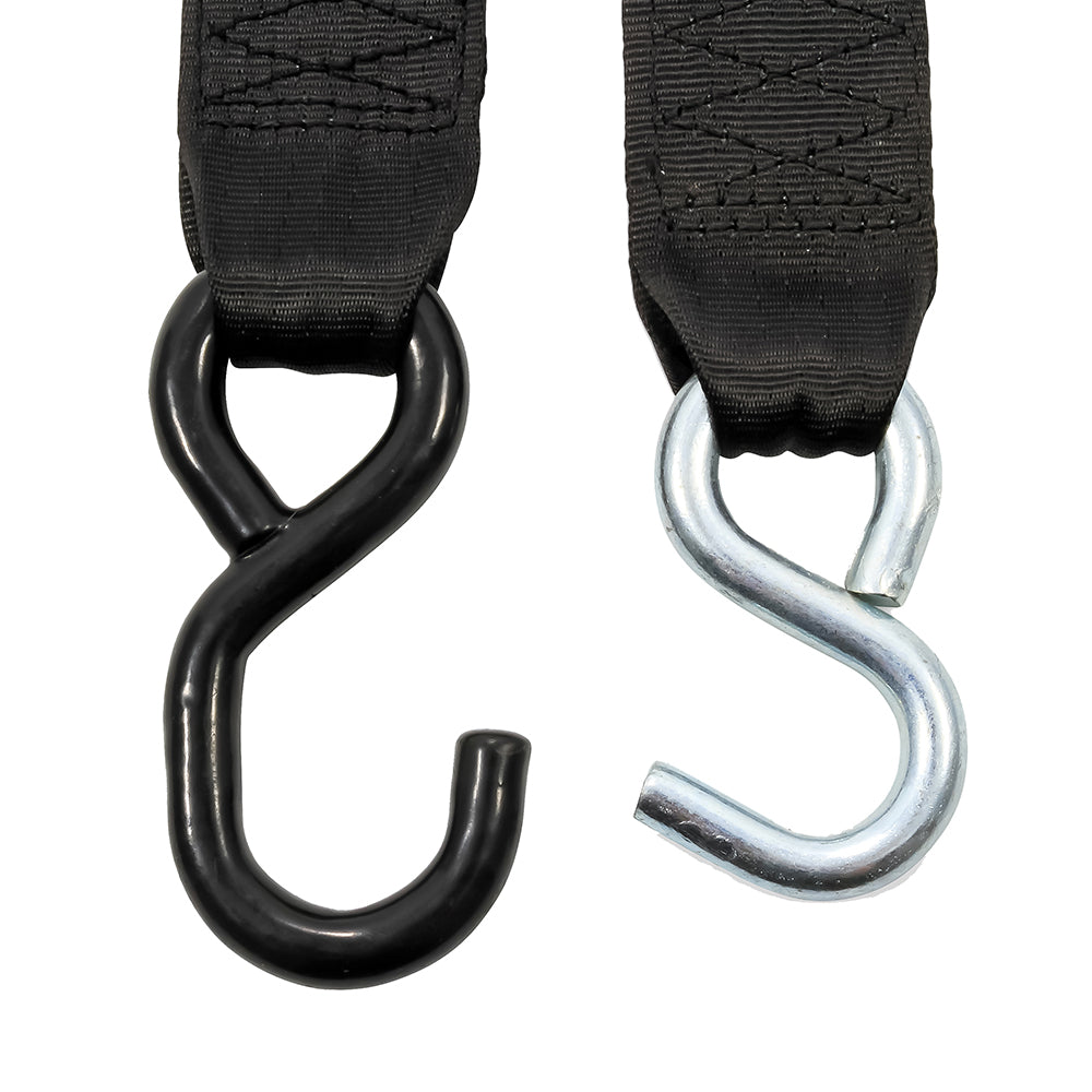 Camco Retractable Tie Down Straps 2 Width 6 Dual Hooks 50031