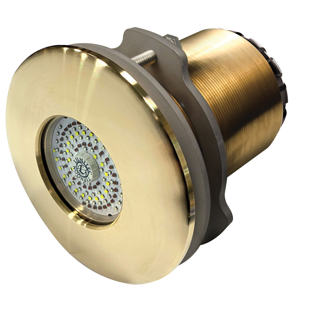 Lumitec SeaBlaze Typhoon Underwater Light Bronze ThruHull LED Light Spectrum RGBW Flush Mount 101451