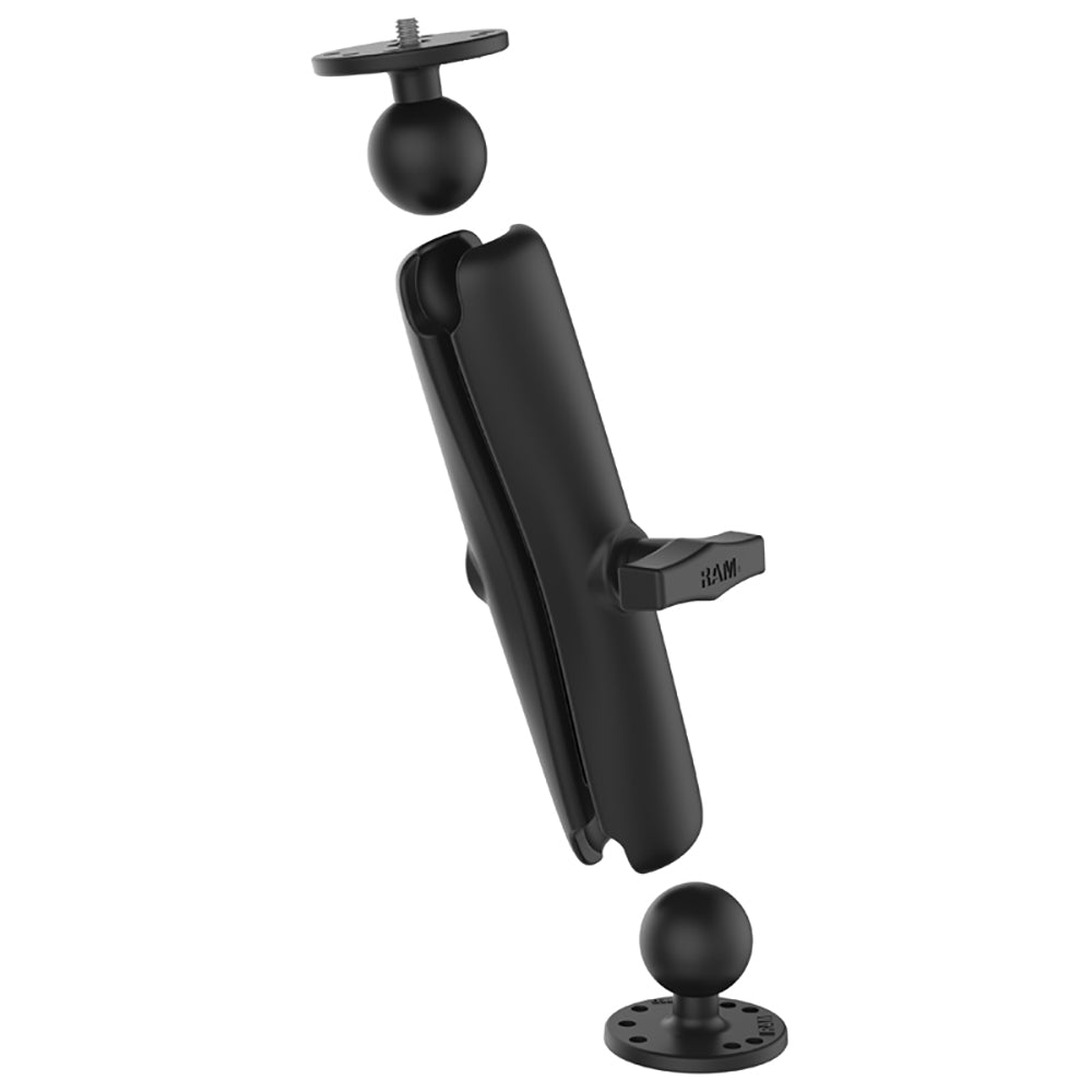 RAM Mount RAM Double Ball Mount w1420 Male Thread Long Arm RAM101AUD