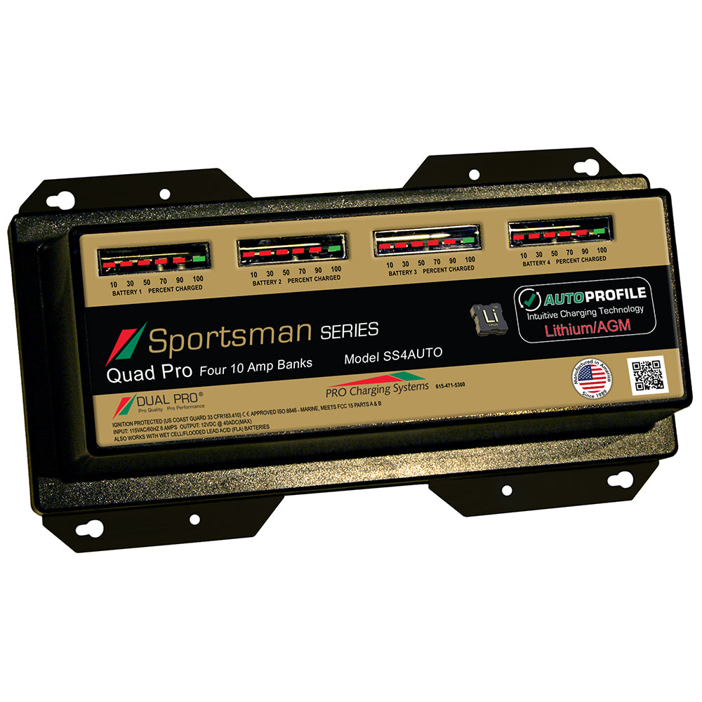 Dual Pro SS4 Auto 40A 4Bank LithiumAGM Battery Charger SS4AUTO