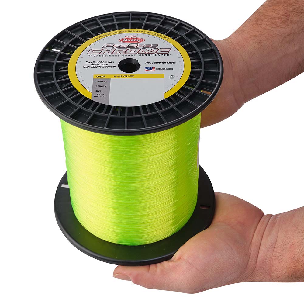 Berkley ProSpec Chrome HiVis Yellow Monofilament 80 lb 3750 yds PSC5B80HVY 1543433