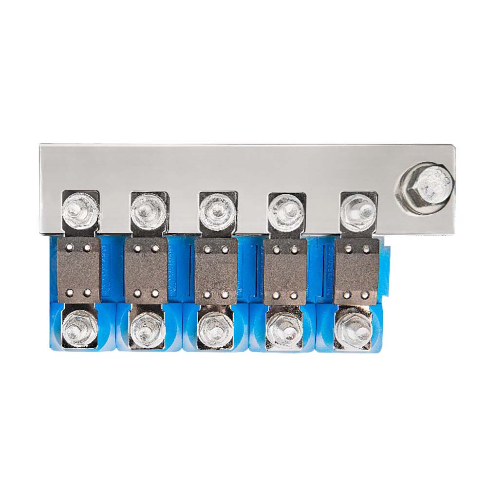Victron Busbar to Connect 5 Mega Fuse Holders Busbar Only Fuse Holders Sold Separately CIP100400060