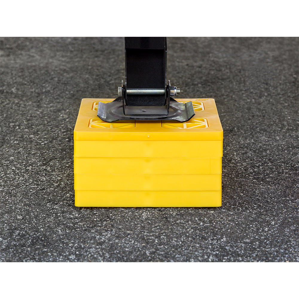 Camco FasTen Leveling Blocks wTHandle 2x2 Yellow 10Pack 44512