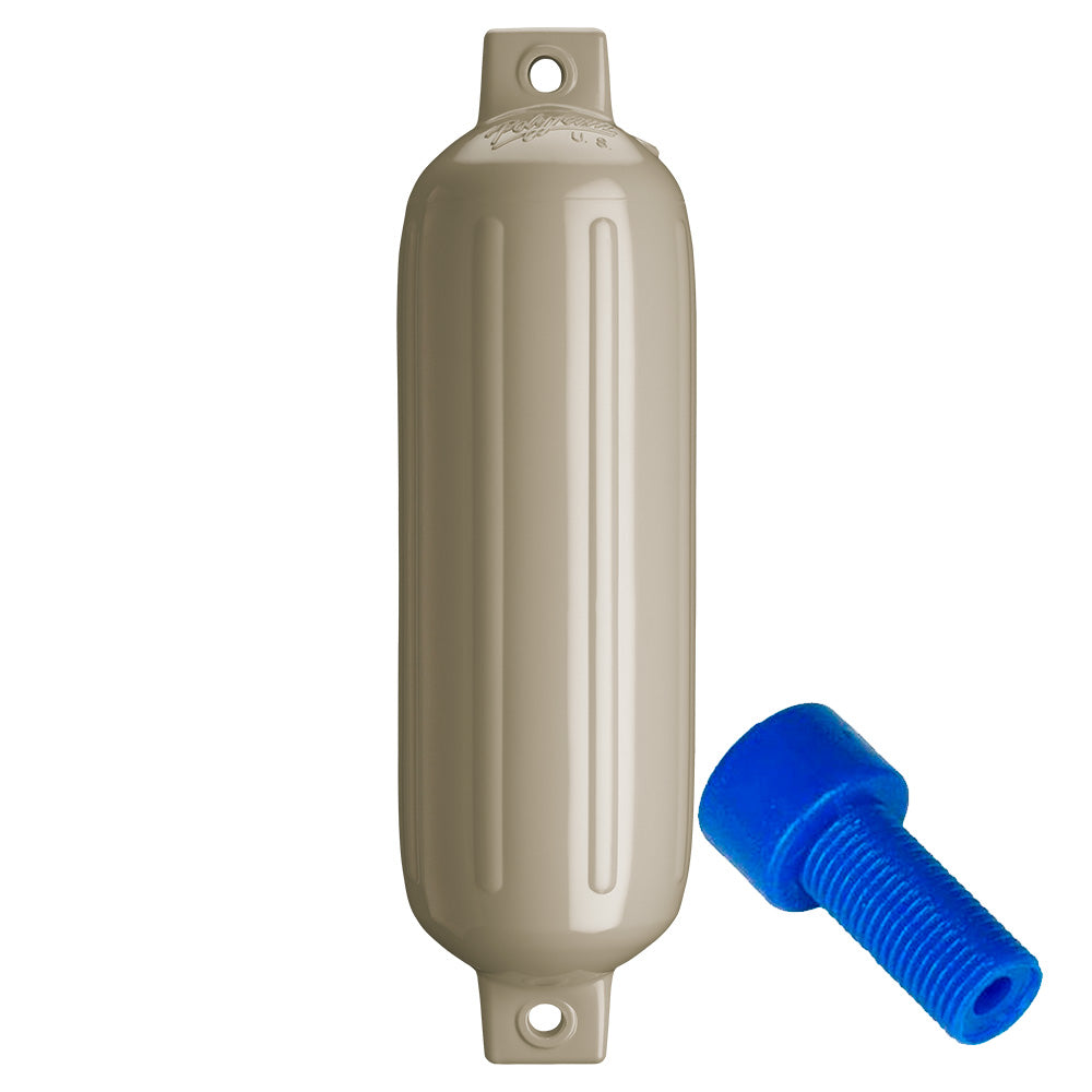 Polyform G4 Twin Eye Fender 65 x 22 Sand wAdapter G4 SAND WAIR ADAPTER