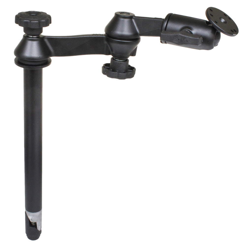 RAM Mount RAM 12 Upper Pole with Double Swing Arms Round Plate RAMVPSW112