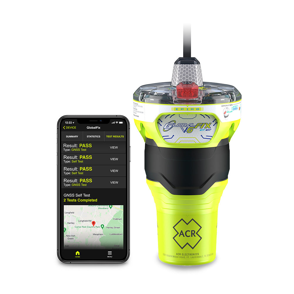 ACR GlobalFix V6 Category 2 EPIRB wReturn Link Service Mobile App 2854