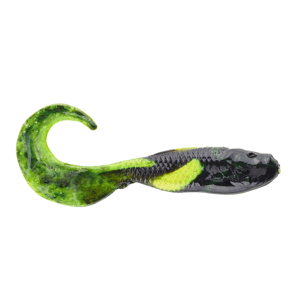 Berkley Gulp Saltwater Swimming Mullet 4 Black Chartreuse Fuze 1521183
