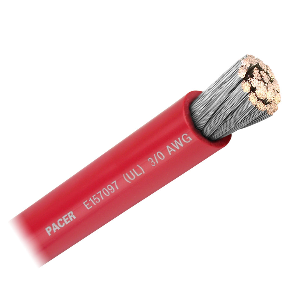 Pacer Red 30 AWG Battery Cable Sold By The Foot WUL30RDFT
