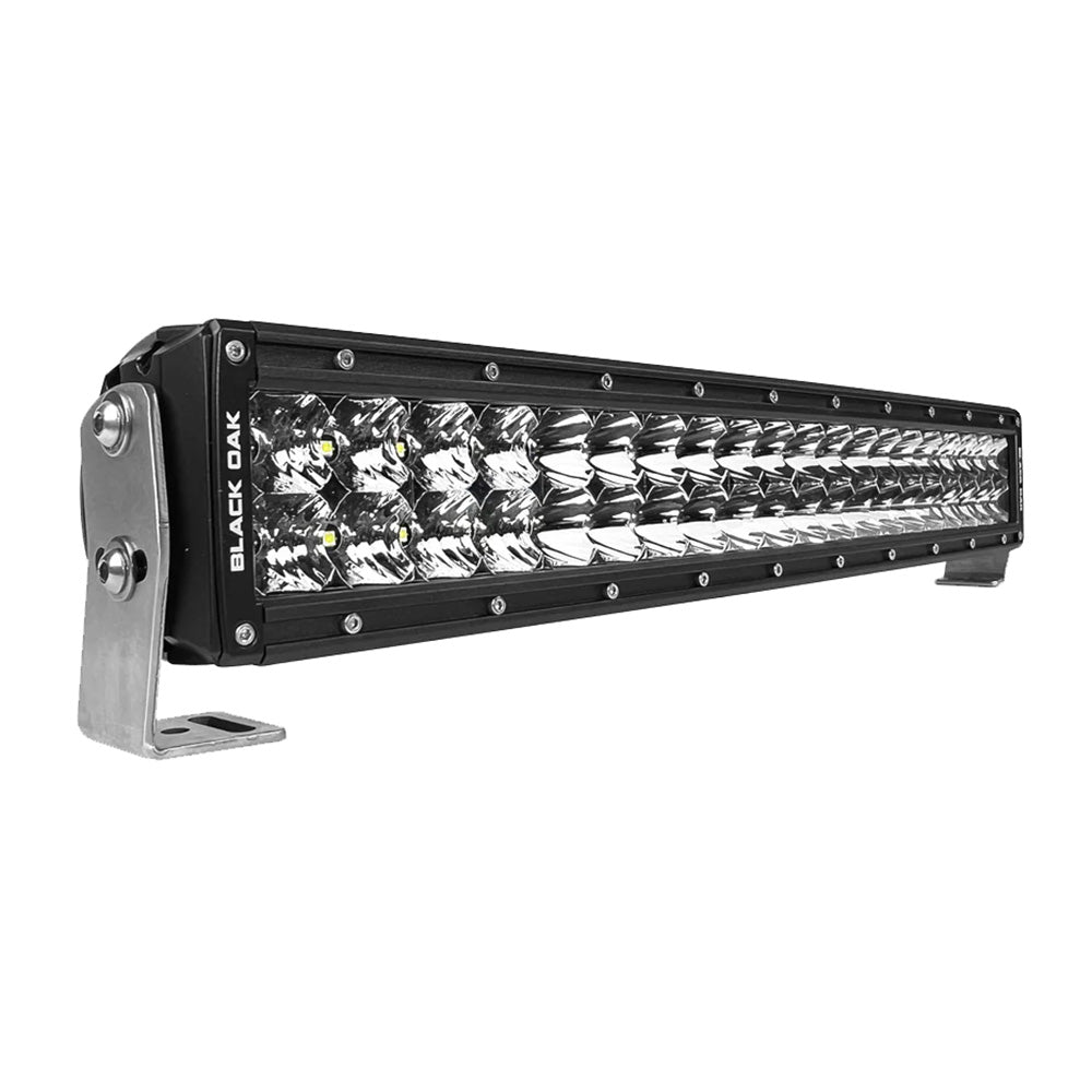 Black Oak Pro Series 30 Curved Double Row 20 LED Light Bar Combo Optics Black Housing 20CCD5OS