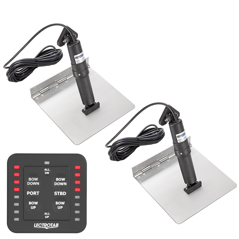 Lectrotab XKA Stainless Steel Trim Tab Kit wOneTouch Control 9 x 12 XKASL9X12