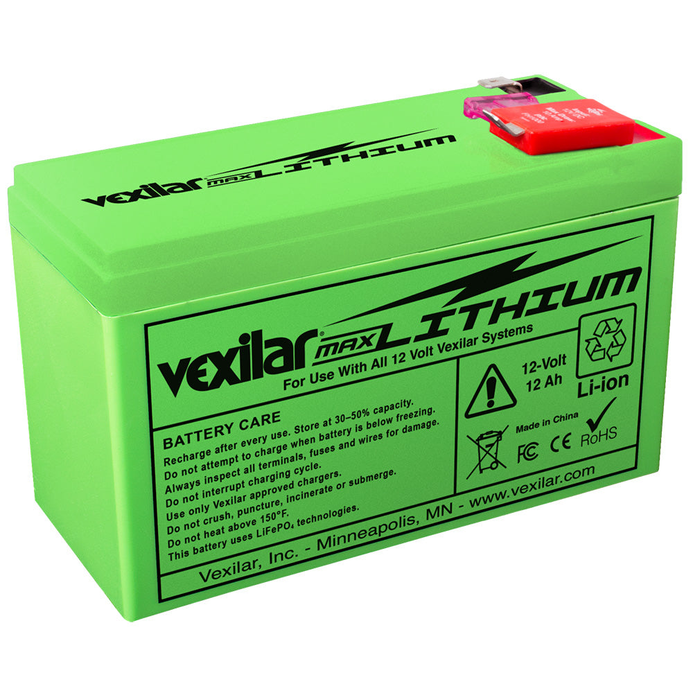 Vexilar 12V 12 AH Max Lithium Battery V200L
