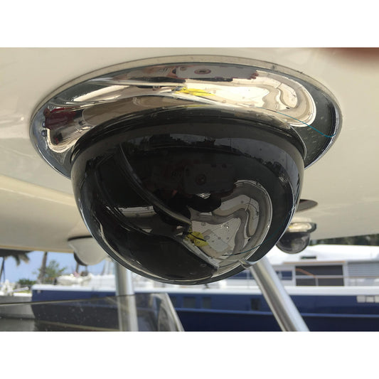 Iris Miniature Marine PTZ Dome Camera Stainless Bezel HiResolution Analogue Sensor 1000TVL 4 in 1 Video Format