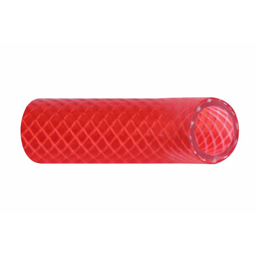 Trident Marine 34 Reinforced PVC FDA Hot Water Feed Line Hose Drinking Water Safe Translucent Red Sold by the Foot