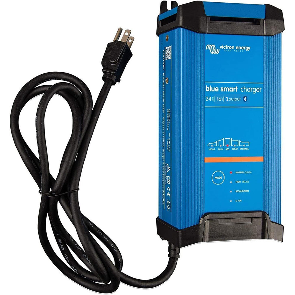 Victron Blue Smart IP22 24VDC 16A 3 Bank 120V Charger Dry Mount BPC241648102