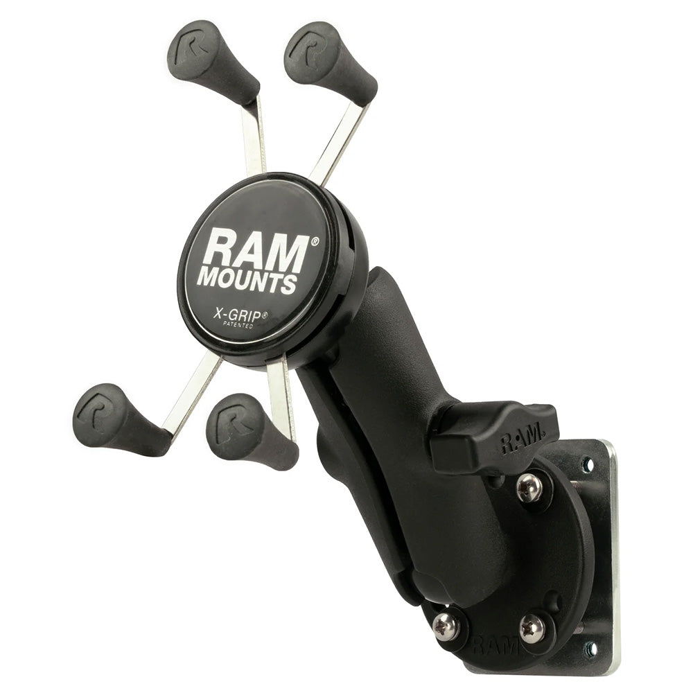RAM Mount XGrip Phone Mount wDrillDown Base  Backer Plate RAMB138UN7225B2U