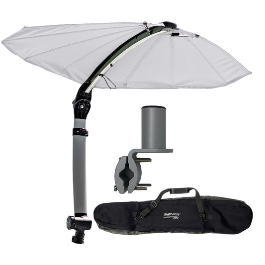 TACO ShadeFin Mini wWhite Fabric  Bag  Round Rail Mount Kit T10400016
