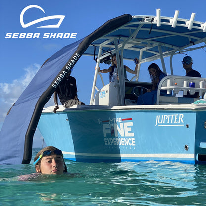 Sebba Shade 6 x 9 ft Blue Sun Shade fBoats Up To 28 SS6X9BLU