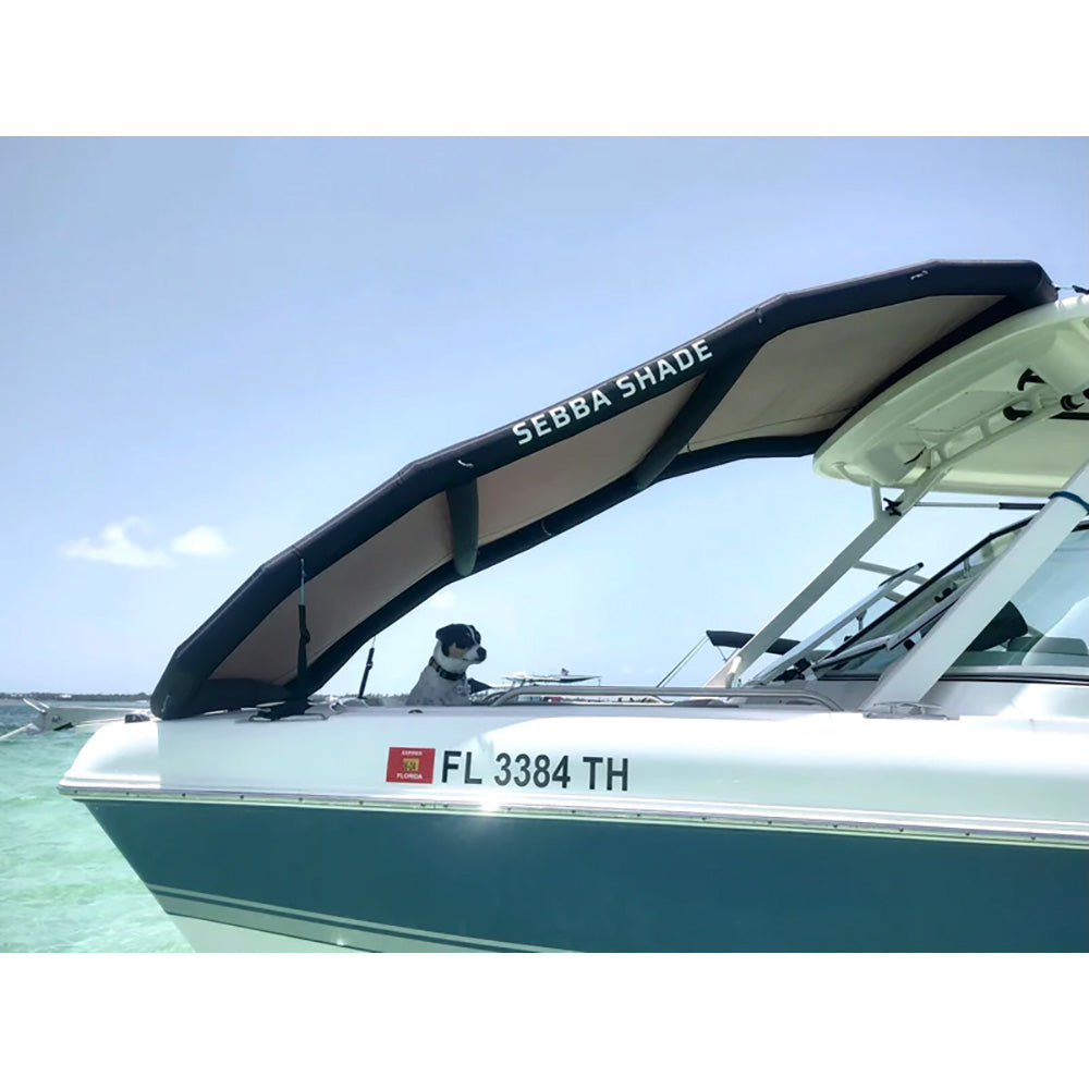Sebba Shade 8 x 12 ft Grey Sun Shade fBoats 26 SS8X12GRY