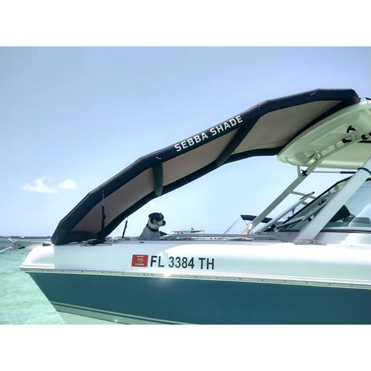 Sebba Shade 8 x 12 ft Seafoam Sun Shade fBoats 26 SS8X12SFM