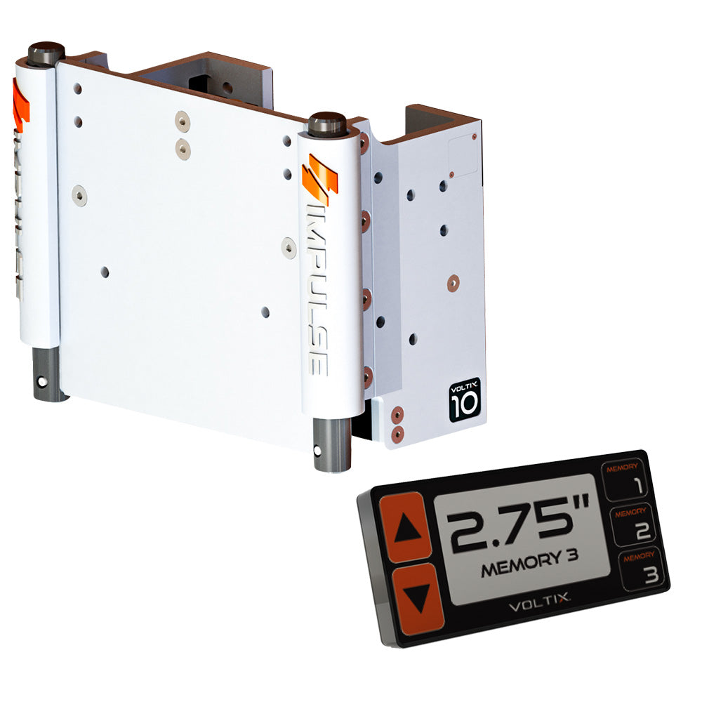 IMPULSE XL 10 Set Back Electric Jack Plate wSmart Control  White Cerakote 75071W