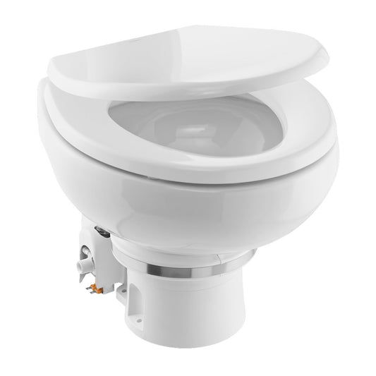 Dometic MasterFlush MF 7120  White  Electric Macerating Toilet wOrbit Base  Slow Close Seat  Freshwater  12V 9610007270