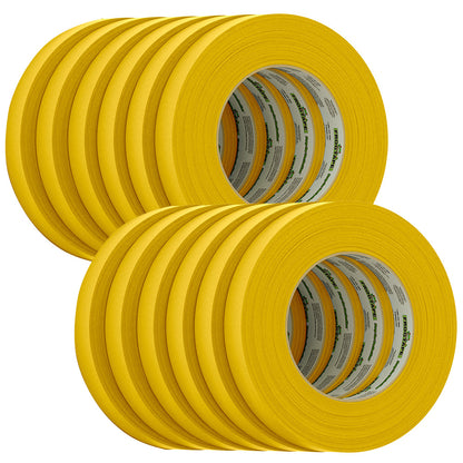 FrogTape CP 225 MediumHigh Adhesion Masking Tape  18MM x 55M x 12Pack  Gold  Rated f225F 105545