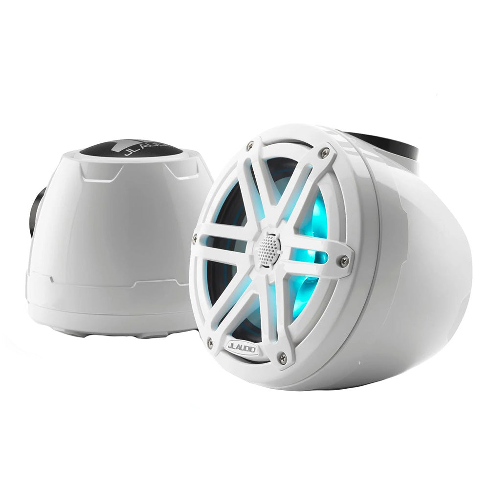 JL Audio M3 VeX Series 65 Enclosed Coaxial Speakers wRGB LED Lighting  White Sports Grilles  M3650VEXGwSGwi 0100325800