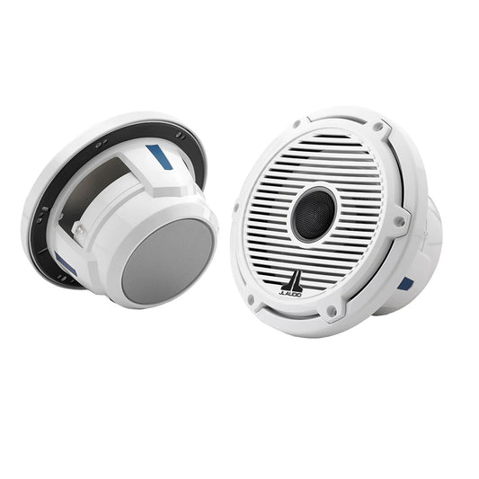 JL Audio M6 Series 77 Marine Coaxial Speaker wGloss White Classic Grille  Black Tweeter Mesh  M6770XCGwGw 0100309400