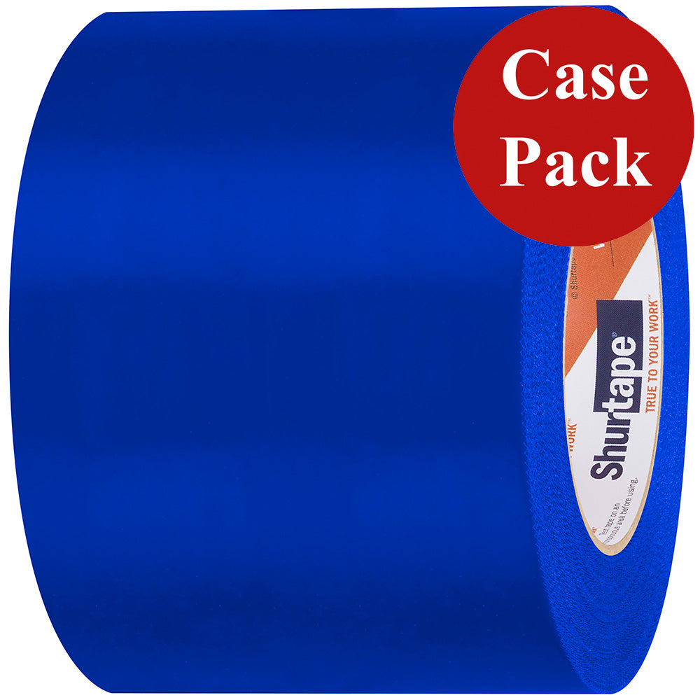 Shurtape UVResistant Marine Heat Shrink Tape  96MM x 55M Roll  Serrated Edge Blue Case of 12 Rolls 105743C