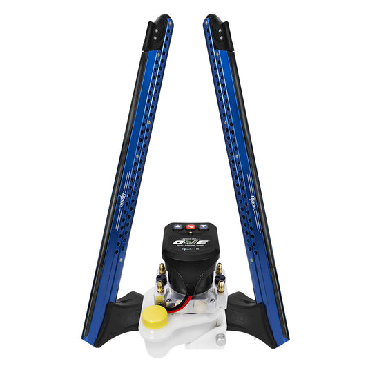 PowerPole Blade ONE Pump BLS Shallow Water Anchor System  8  Dual Blade  Blue PP2BLS8BL