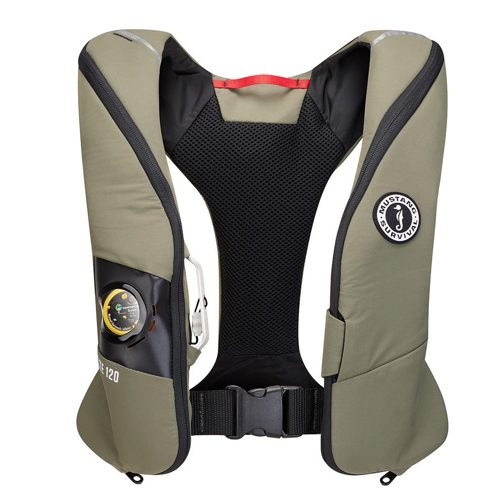 Mustang Elite 120 Coastal Inflatable PFD  Everglade Green MD51702920