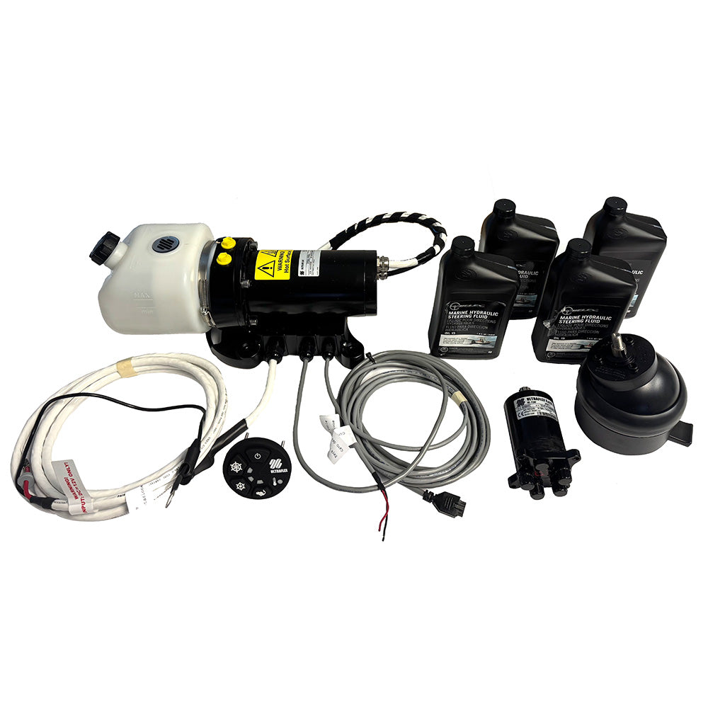 Uflex MasterDrive Steering System  Single Station Retrofit Kit  MasterDrive 40cc Tilt Mount Helm  UPMD Power Unit No