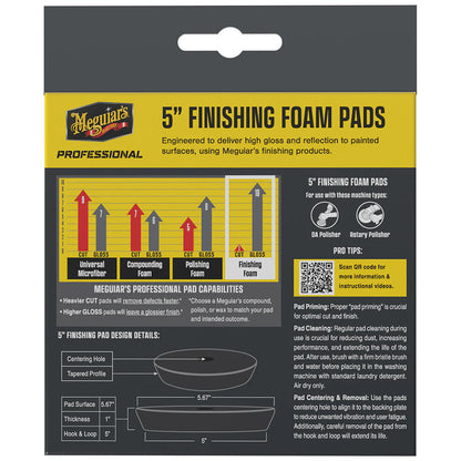 Meguiars Professional 5 Finishing Foam Pads 2Pack M5FFP2