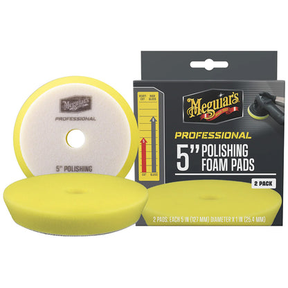 Meguiars Professional 5 Polishing Foam Pads 2Pack M5PFP2
