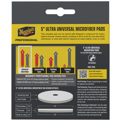 Meguiars Professional 5 Ultra Universal Microfiber Pads 2Pack M5MFP2
