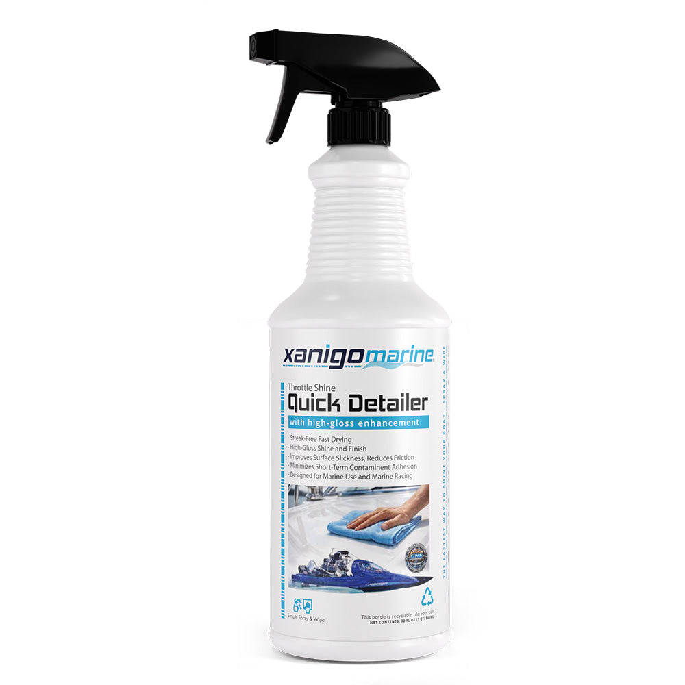 Xanigo Marine Throttle Shine Marine Quick Detailer  32oz XMQD32