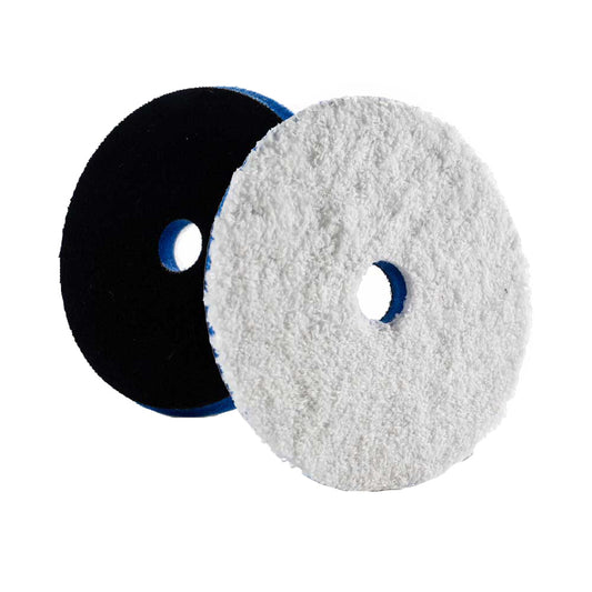 Lake Country HDO Heavy Cutting Microfiber Pad 512  Blue Foam wWhite Microfiber HDO550FLC