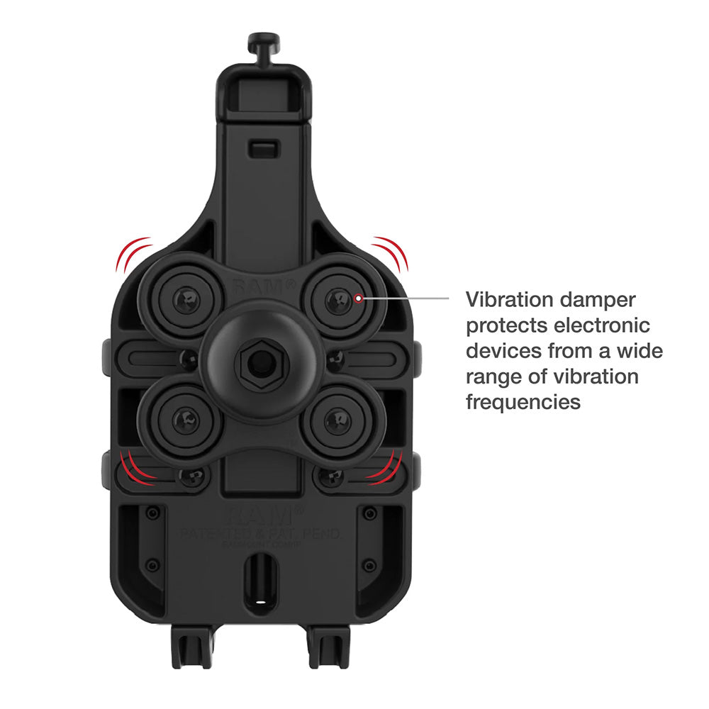 Ram Mount RAM QuickGrip Pro Phone Holder wBall  Vibration Damper RAMHOLPD5BVU