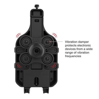 Ram Mount RAM QuickGrip Pro Phone Holder wBall  Vibration Damper RAMHOLPD5BVU