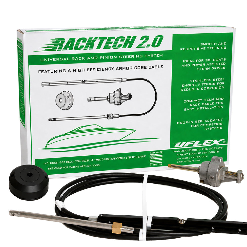 Uflex Racktech  20 High Efficiency Rack  Pinion System Kit  18 Cable RACKTECH2018