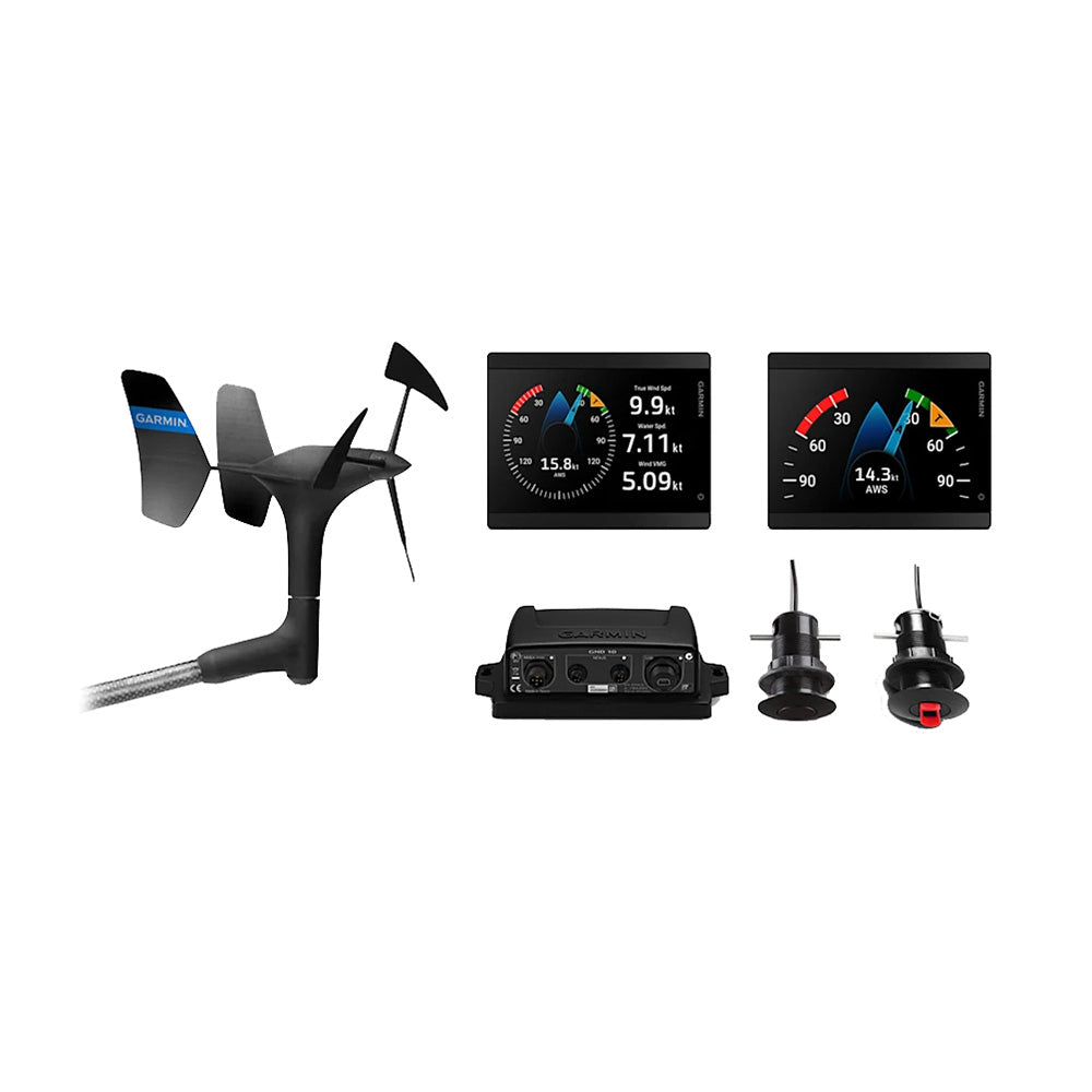 Garmin GMI 40 Wired Sail Pack  43mm  2 GMI 40 Marine Instruments gWind Wired  GDT 43GST 43 Transducers 0100341140